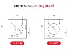 BEMİS BEV-3016-4310 Pano Prizi 3 Noktadan Montajlı (Monofaze)