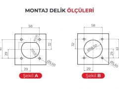 BEMİS BEV-5032-4320 Pano Prizi 4 Noktadan Montajlı (Trifaze)