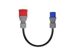 BEMİS BKT-0508-2211 Cee Norm Adaptör 3x2,5 Ttr 3/16A Fiş - 5/16A Priz (30cm Kablolu)