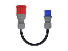 BEMİS BKT-0811-2211 Cee Norm Adaptör 3x2,5 Ttr 3/32A Fiş - 5/32A Priz (30cm Kablolu)