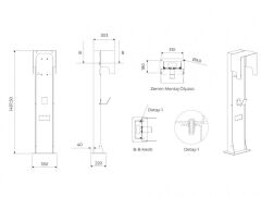 BEMİS BAK-8300-0000 Pedestal
