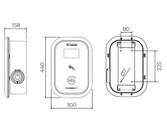 BEMİS BEV-2316-4302 Ekransız Pano Prizli Tak Çalıştır Model 1 Charger 7,4 kw (Monofaze)