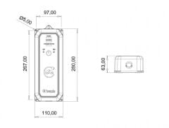 Pro Mobile 5 metre 11 - 22 kw (16A - 32A Çanta - 5/32A Priz, 1/16 Fiş Dönüştürücü) - BEV-2331-0001