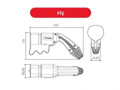 Kablolu Şarj Seti 5m (5x6mm2+1x0.75mm2 ttr 32A Trifaze) - BEV-5032-1205
