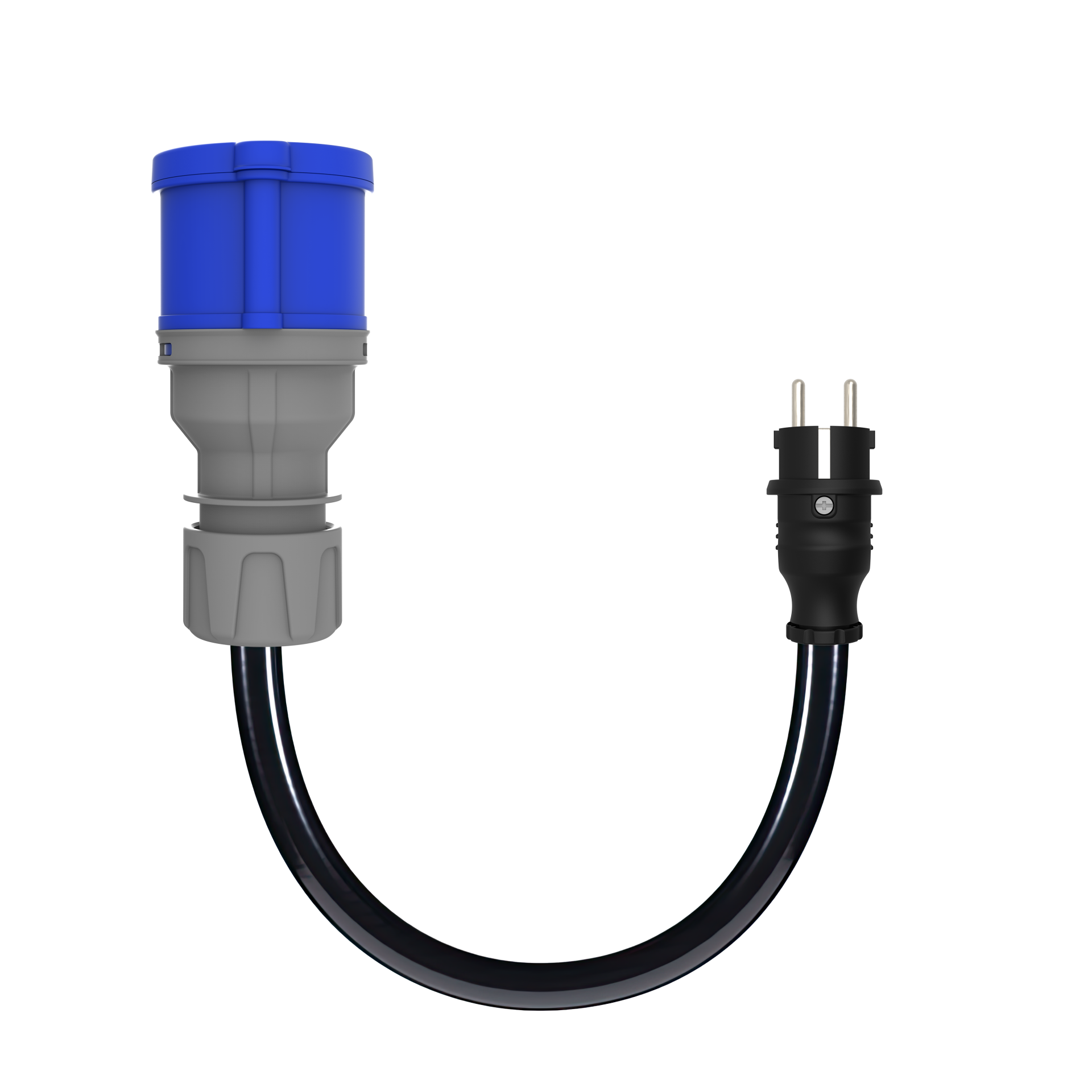 Cee Norm Adaptör 3x2,5 Ttr (30cm Kablolu) 1/16A Fiş - 3/32A Priz - BKT-0109-2211