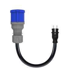 Cee Norm Adaptör 3x2,5 Ttr (30cm Kablolu) 1/16A Fiş - 3/32A Priz - BKT-0109-2211