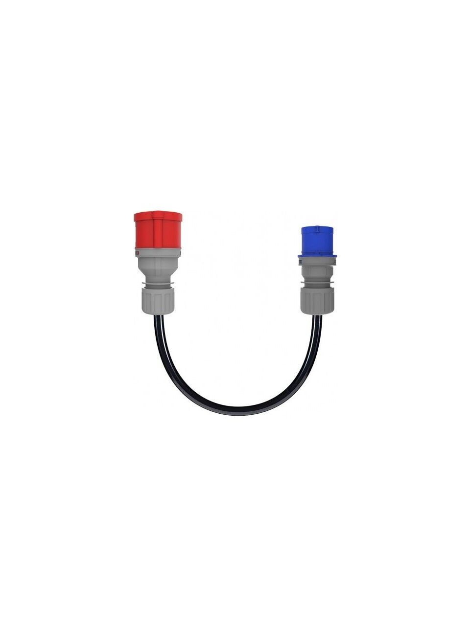 Cee Norm Adaptör 3x6 Ttr (30cm Kablolu) 3/32A Fiş - 5/32A Priz - BKT-8112-1211