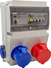 5/32A 1 Ad. Ön - 3/32A 220V 1 Ad. Ön - 1/16A 1 Ad. Yan Otomatlı IP44 Kombinasyon - BD2M2134-1231-X