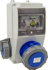 3/32A 1 Ad. Ön - 1/16A 1 Ad. Yan Otomatlı IP66 Kombinasyon - BD1M6119-1020-X