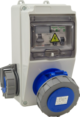 3/32A 1 Ad. Ön - 1/16A 1 Ad. Yan Otomatlı IP66 Kombinasyon - BD1M6119-1020-X