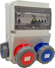 5/32A 1 Ad. Ön - 3/32A 220V 1 Ad. Ön - 1/16A 1 Ad. Yan Otomatlı IP66 Kombinasyon - BD2M6130-1191-X