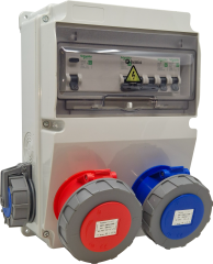 5/32A 1 Ad. Ön - 3/32A 220V 1 Ad. Ön - 1/16A 1 Ad. Yan Otomatlı IP66 Kombinasyon - BD2M6130-1191-X